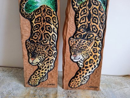 لوحتان فنيتان من  خشب  السدر الأحمر للفنانة البرازيلية siqueira  5