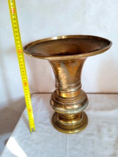 تحفة فنية أنتيك من النحاس الأصفر الفاسي الحر للديكور (عمل يدوي) 3