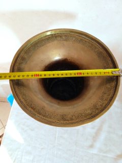 تحفة فنية أنتيك من النحاس الأصفر الفاسي الحر للديكور (عمل يدوي) 4