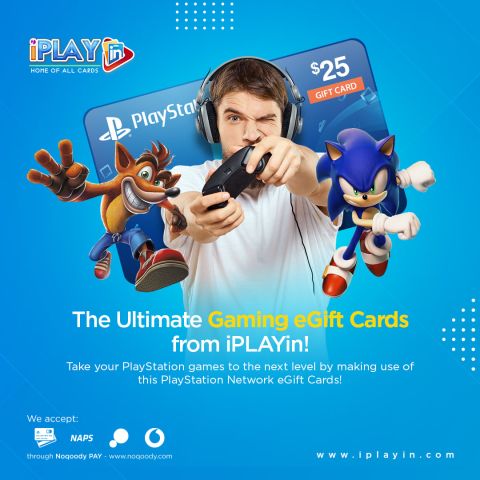 THE ULTIMATE GAMING eGIFT CARDS FROM iPLAYin