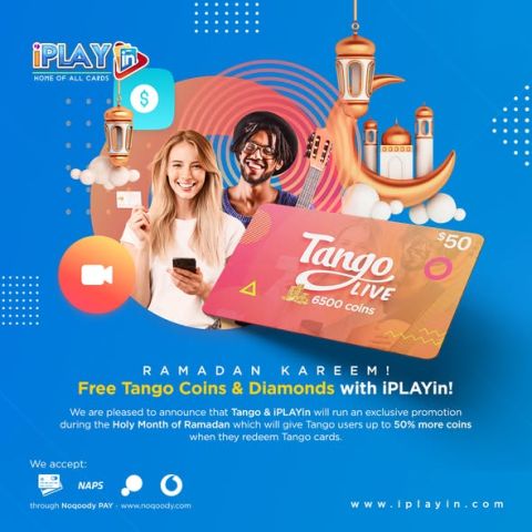 Free Tango coins & diamonds with iPLAYin!