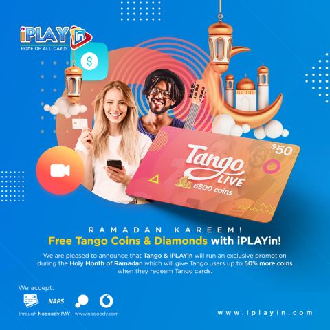 احصل  على رصيد Tango مجانا